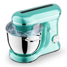 6QT & 5QT Dual Bowls Stand Mixer, 10 Speed Tilt-Head With Electronic Timer, Dough Mixer With Dishwasher Safe Stainless Steel Bowls, Dough Hook, F (Option: SM2542NPRO)